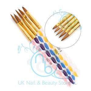 5x Acrylic Brushes