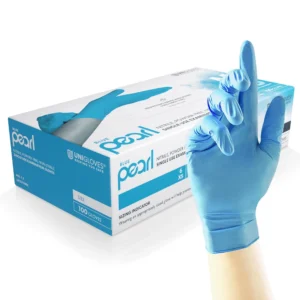 Unigloves Pearl Blue Nitrile Gloves